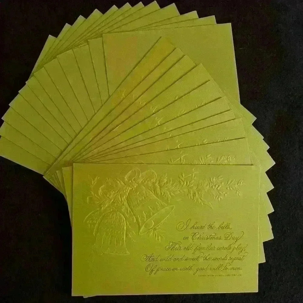 Hallmark Christmas Cards Green- 10 cards